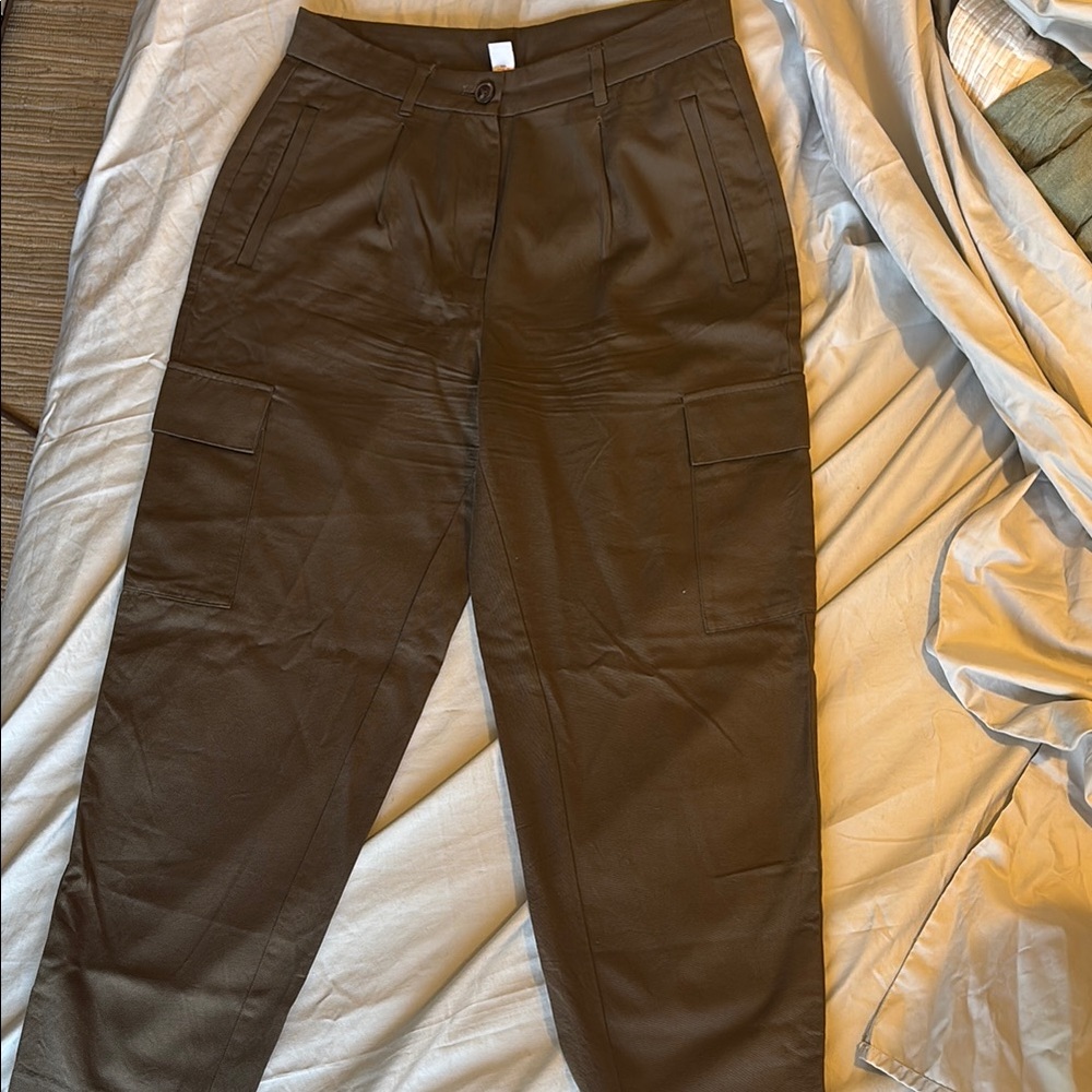 Olive Old Navy Cargo Trousers